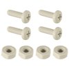 Custom Accessories White Nylon License Plate Fasteners 93332